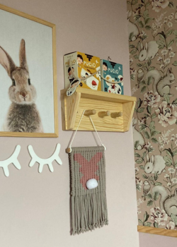 Półka z haczykami na wymiar dla dzieci