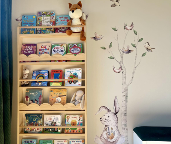 Regał chmurka XXL na wymiar dla dzieci