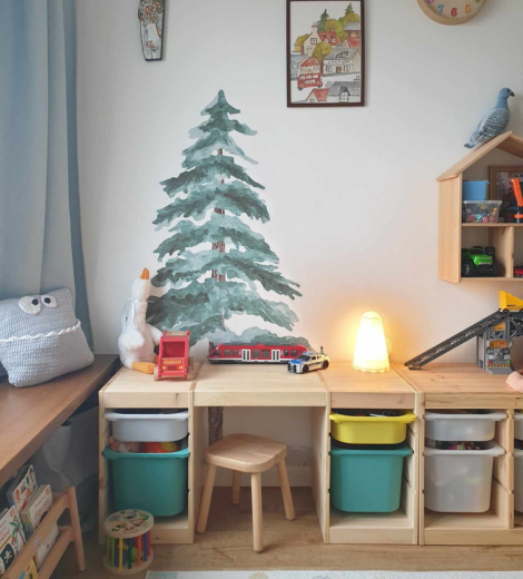 Blat prosty pogrubiony na wymiar dla dzieci